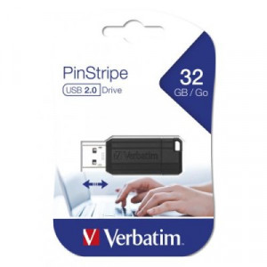 Verbatim PinStripe USB Drive 32GB Black