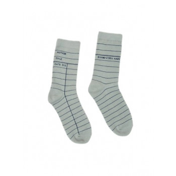 Socks LRG Library Card: Light Gray