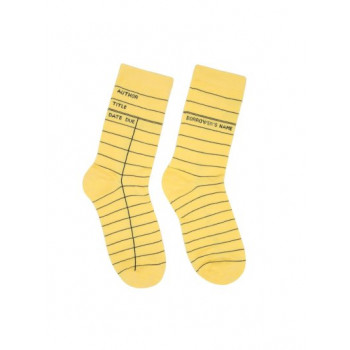 Socks SML Library Card: Yellow