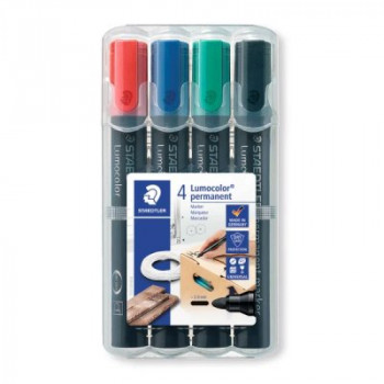 Lumocolor® permanent marker bullet point; wallet 4 asst colours