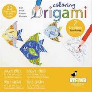 Coloring-Origami; Fishes; 20 Sheets 15 Cm X 15 Cm