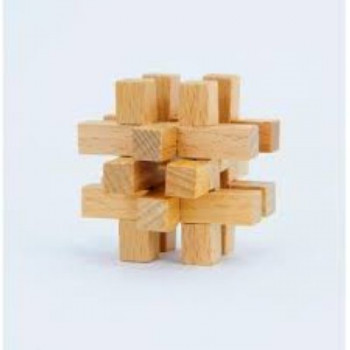 Square IQ-Test Wooden Puzzle