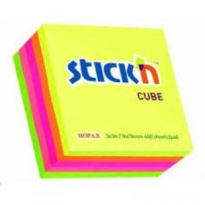 Stick'n Note 76x76mm 400 Sheet Rainbow Neon