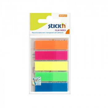 Stick'n Film Index Flags Neon 45x12mm 125 Flags 5 Colours