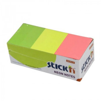 Stick'n Note 200906 38x50mm 100 Sheet Pad - Assorted Neon