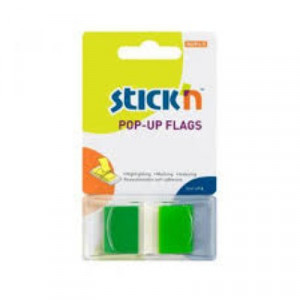 Stick'n Pop Up Flags 45x25mm 50 Sheets Green