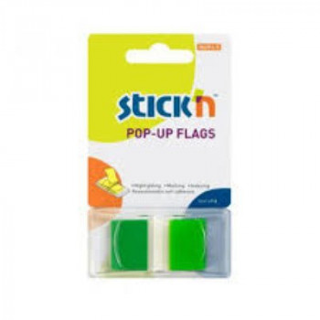 Stick'n Pop Up Flags 45x25mm 50 Sheets Green