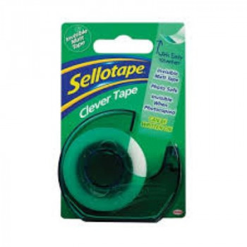 Sellotape Clever Tape 18mmx25m On Dispenser