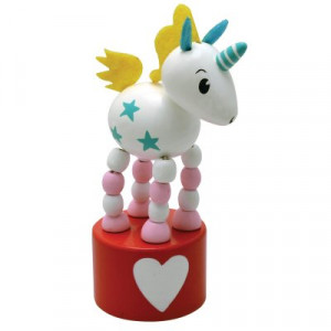 Wooden Magic Unicorn Press-Up - House of Marbles