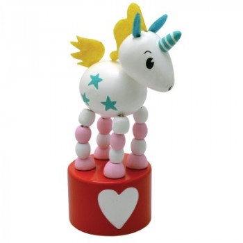 Wooden Magic Unicorn Press-Up - House of Marbles