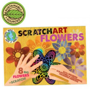 Scratch Art Set-Flowers - House of Marbles