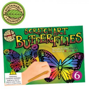 Scratch Art Set-Butterflies - House of Marbles