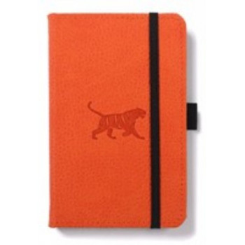 DINGBATS WILDLIFE  ORANGE TIGER NOTEBOOK A5 PLAIN