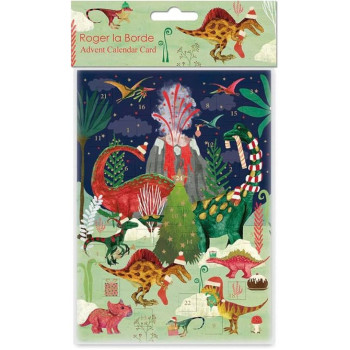 Roger La Borde - Dino - Christmas Advent Calendar Card