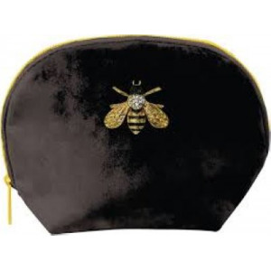 Punch Studio - Black Bee - Cosmetic Velvet Bag