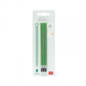 Legami Erasable Pen Refill - Green (pack of 3)