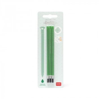 Legami Erasable Pen Refill - Green (pack of 3)