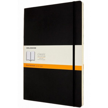 Moleskine Classic Soft Cover Notebook Ruled A4 Black