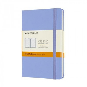 Moleskine Classic Hard Cover Notebook Pocket Ruled Hydrangea Blue