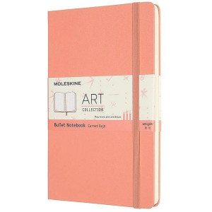 Moleskine Art Bullet Journal Coral Pink Large Hard Cover