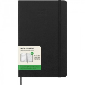 Moleskine Diary Undated Weekly + Notes HC Large Black