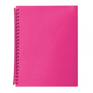 Marbig Refillable Display Book - Summer Colours Pink 20P