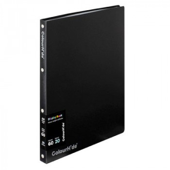 Colourhide Display Book Refillable 20Pkt Black