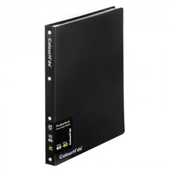 Colourhide Display Book Refillable 40Pkt Black