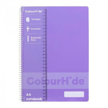 Colourhide Notebook A4 120 Page Lavender