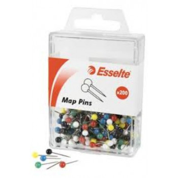 Esselte Map Pins Pk 200