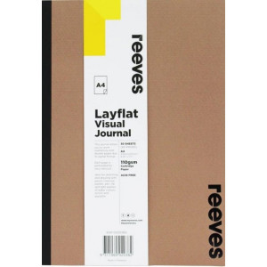 Reeves Visual Journal A4 Layflat Kraft Cover 30sh