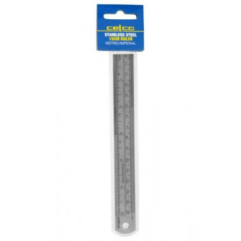 Celco Ruler Stainless Steel 15Cm Metric/Imperial (Hangsell)