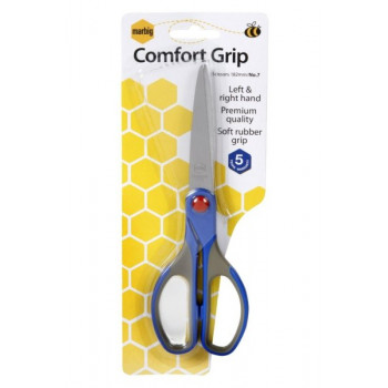 Marbig Comfort Grip Scissors No7 182Mm Left&Right Handed