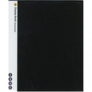 Marbig Non-Refillable Display Book 20 Pocket Black