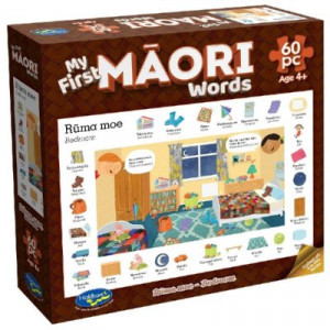 My First Words in Maori 60 Piece Jigsaw Puzzle - Ruma Moe - Bedroom