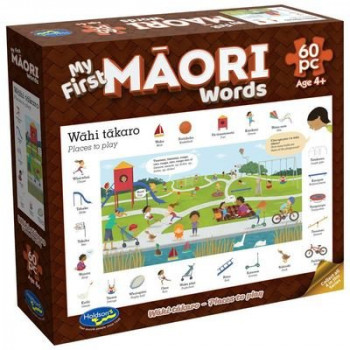 My First Words in Maori 60 Piece Jigsaw Puzzle - Wahi Takaro - Places to Play