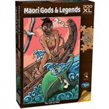 Maori Gods & Legends 300 Piece XL Jigsaw Puzzle -The Fish of Maui