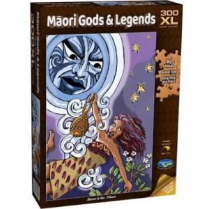 Maori Gods & Legends 300 Piece XL Jigsaw Puzzle - Rona & the Moon