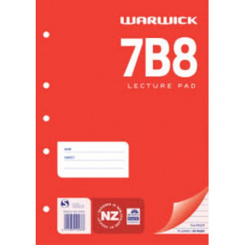 Warwick 7B8 Lecture Pad