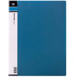 FM 40 Page Display Book Blue