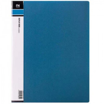 FM 40 Page Display Book Blue