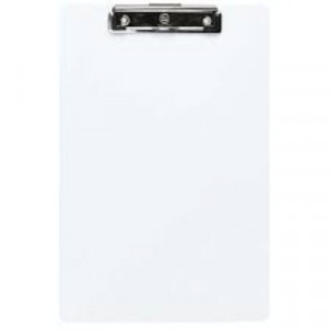 FM Clipboard Clear Transparent Plastic Foolscap