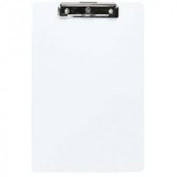 FM Clipboard Clear Transparent Plastic Foolscap