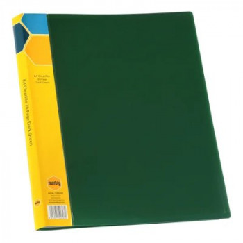 Marbig A4 Non Refillable Display Book 20P Dark Green