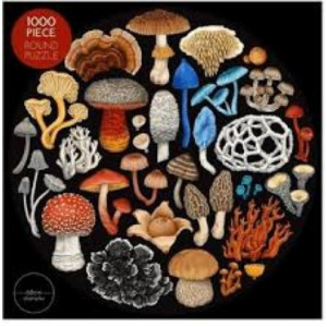 Wolfkamp & Stone - Fungi - 1000 Pce Round Puzzle