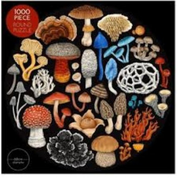 Wolfkamp & Stone - Fungi - 1000 Pce Round Puzzle