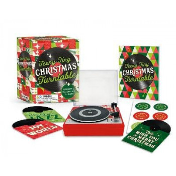 Teeny-Tiny Christmas Turntable: Includes 3 Holiday LPs to Play!