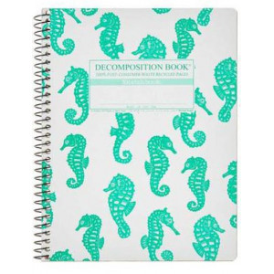 Decomposition - Spiral Notebook- Plain - Large - Seahorses