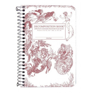 Decomposition - Spiral Notebook - Ruled - Pocket - Mermaids