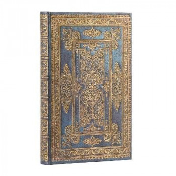 Blue Luxe (Luxe Design) Mini Lined Hardback Journal (Elastic Band Closure)